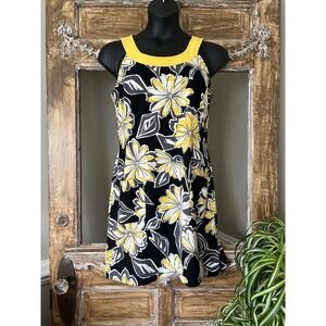 ALYX Floral Sheath Stretch Sundress Yellow Mini 12‎